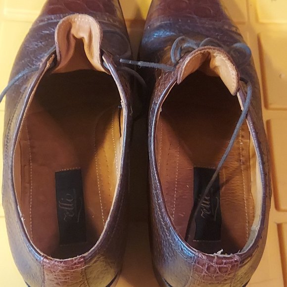 Andrea Crocodile Lace Up in Cognac by Zelli Italia - Picture 3 of 12